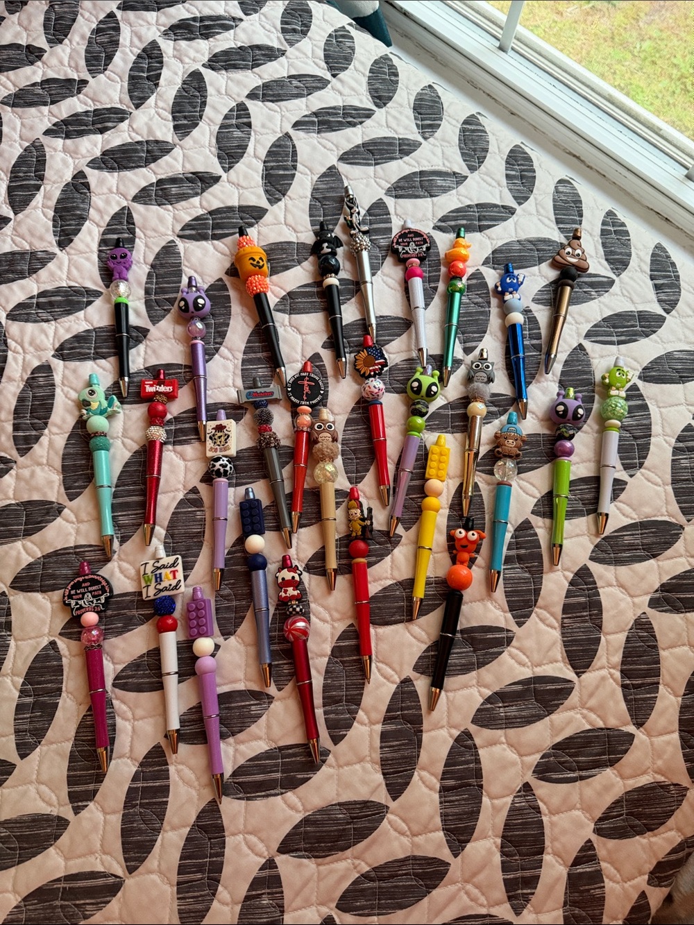 Assorted Novelty Character Top Pens – Multicolor Set (lot of 29)